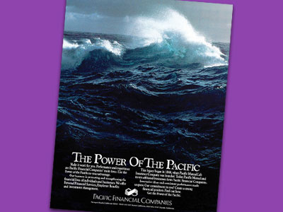 In 1986, the company launched a new advertising campaign, highlighting the Power of the Pacific.